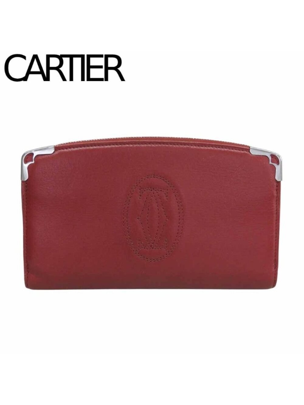 Cartier Marcello de Cartier Zip Around Wallet Red Case
